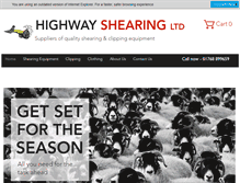 Tablet Screenshot of highwayshearing.co.uk